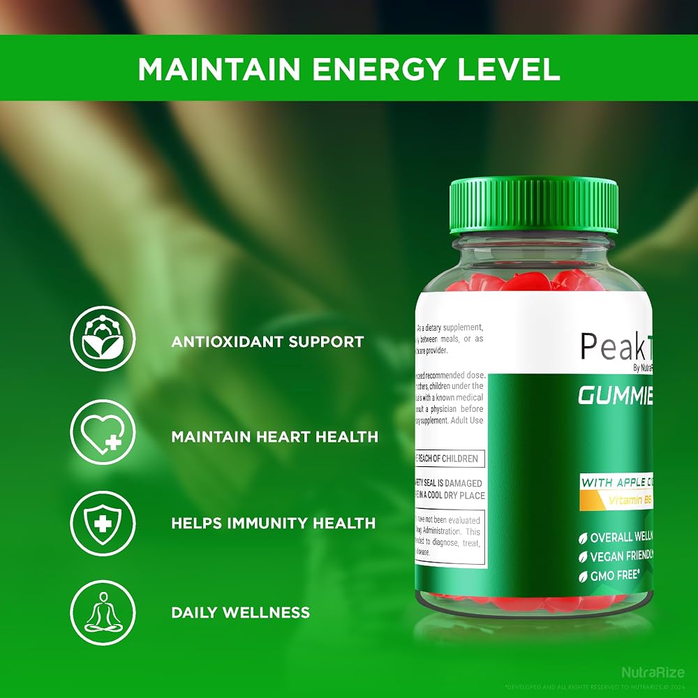 NutraRize Peak Trim Keto ACV Gummies - 180 Gummies - image 7