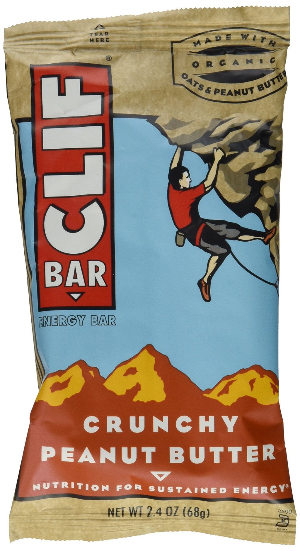 CLIF Bar Organic Crunchy Peanut Butter - 12 Bars
