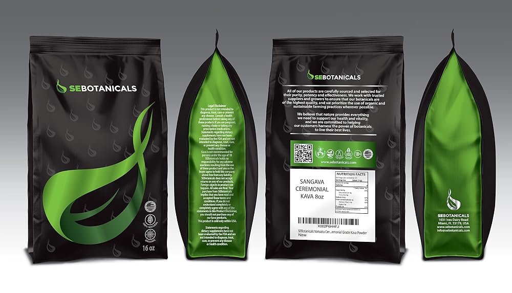 SeBotanicals Vanuatu Ceremonial Kava Tea Powder - 8 oz - image 2