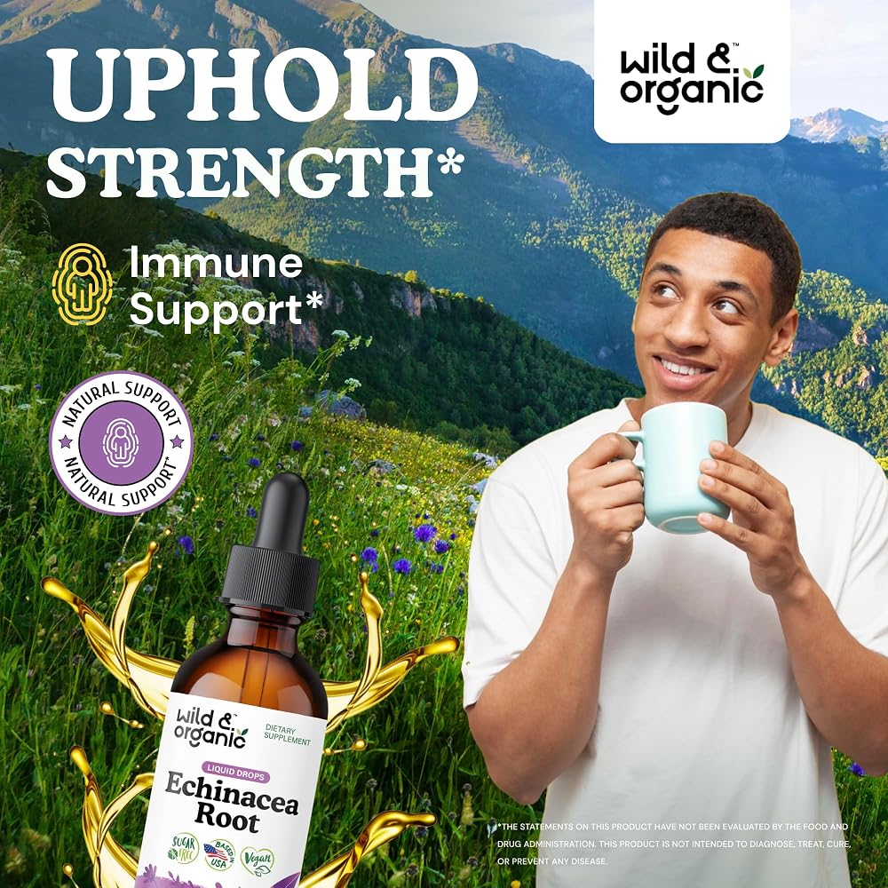 Wild & Organic Echinacea Drops - Organic Echinacea Tincture
