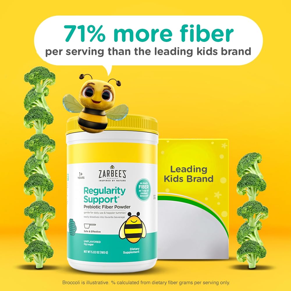 Zarbee's Kids Regularity Support Prebiotic Fiber Powder - 5.82 oz - image 4