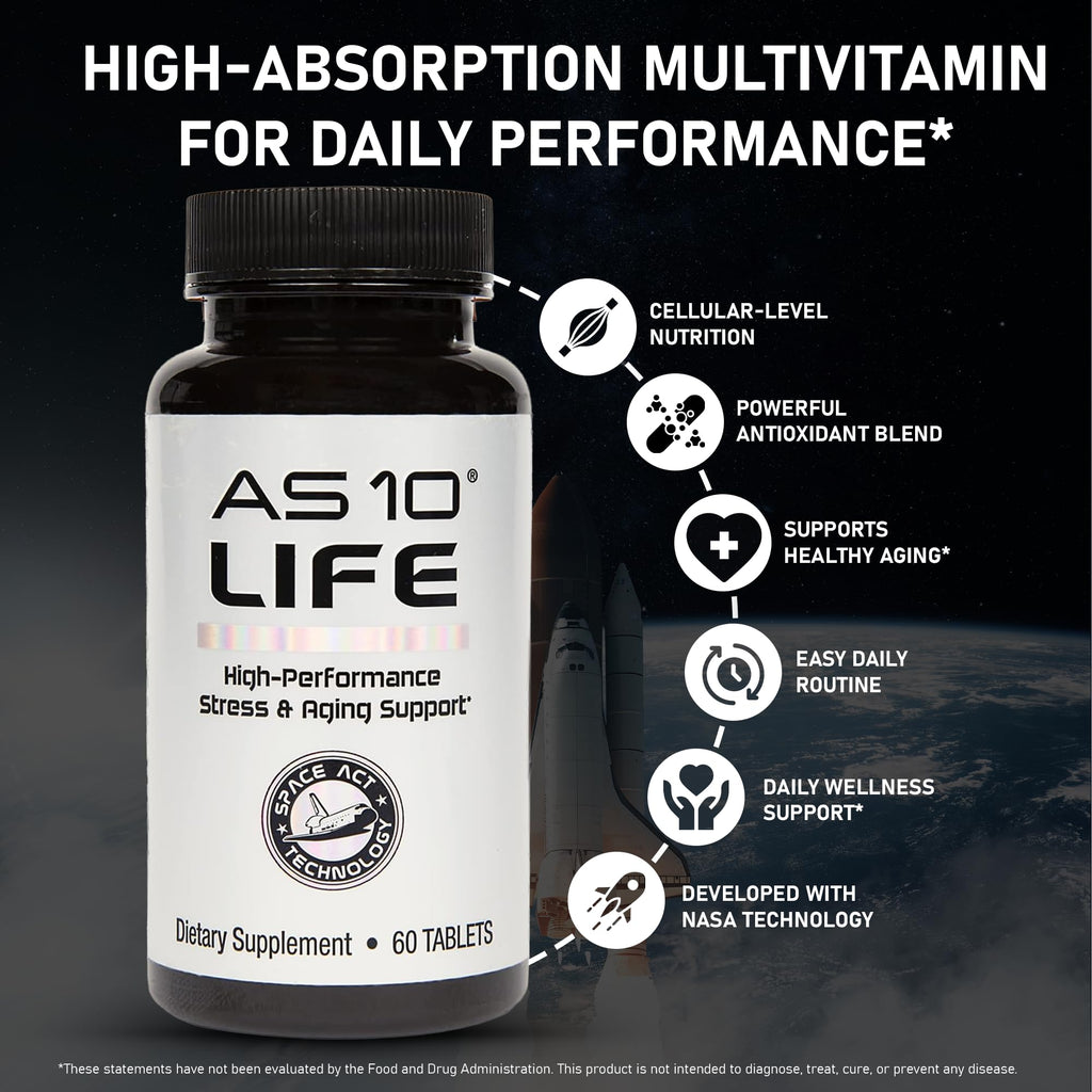 Nugevity AS10 Life Multivitamin Immune Support - 60 Tablets - image 3