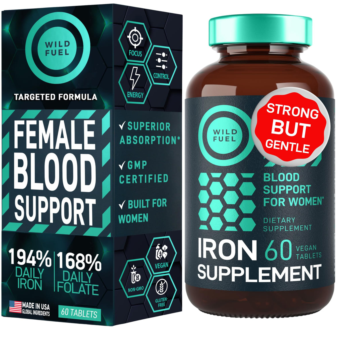 WILD FUEL Iron Supplement for Women with Folic Acid Parent