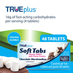 TRUEplus Glucose Tablets for Diabetics - 12 Packs - 48 tabs