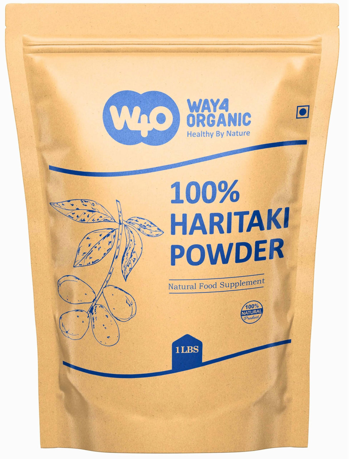 WAY 4 ORGANIC Haritaki Powder Terminalia Chebula - 16 Ounces