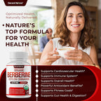 DECENT NATURE Organic Berberine with Ceylon Cinnamon - 90 Capsules - image 4