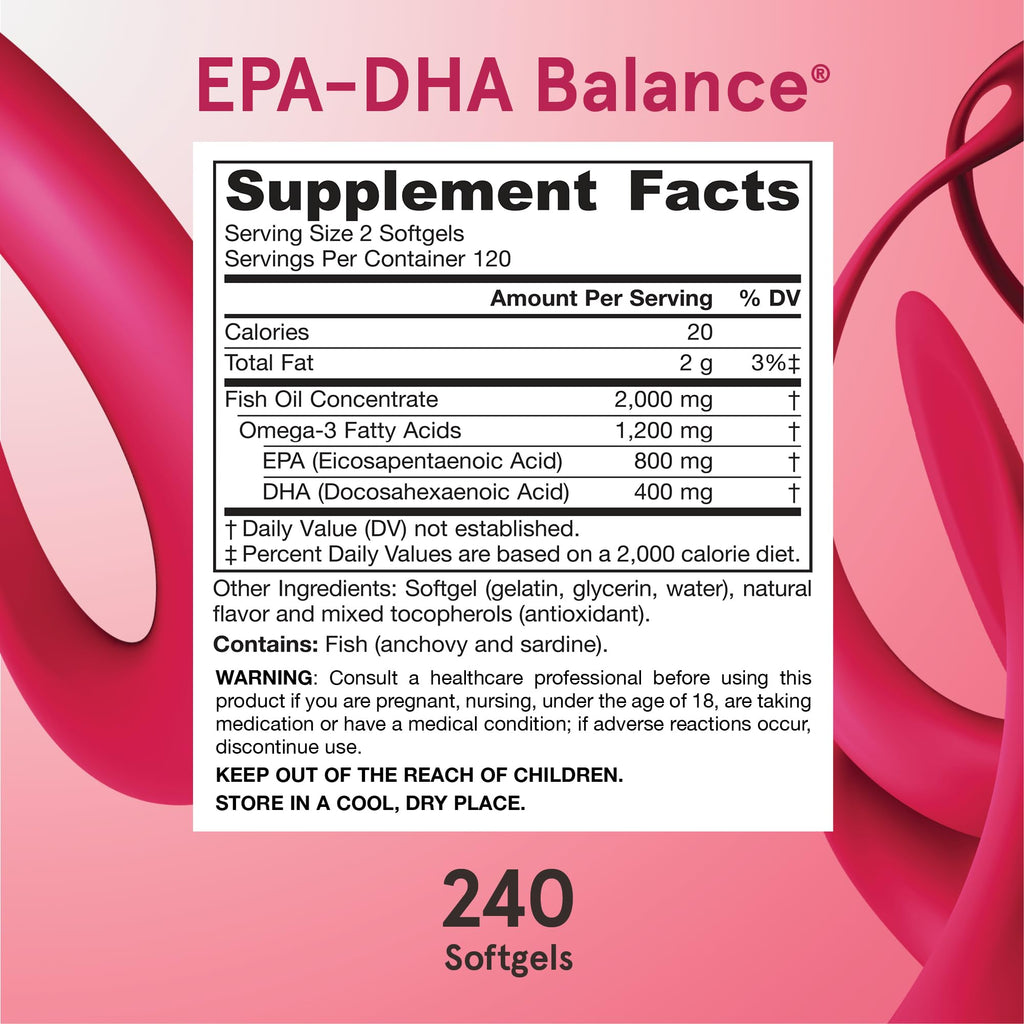 Jarrow Formulas EPA-DHA Balance Omega-3 1200 mg - 240 Softgels - image 6