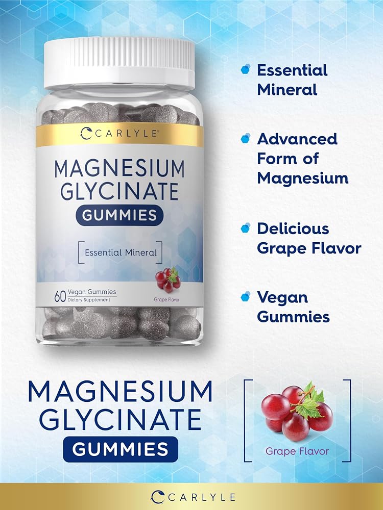 Carlyle Magnesium Glycinate Gummies - 60 Count - image 4