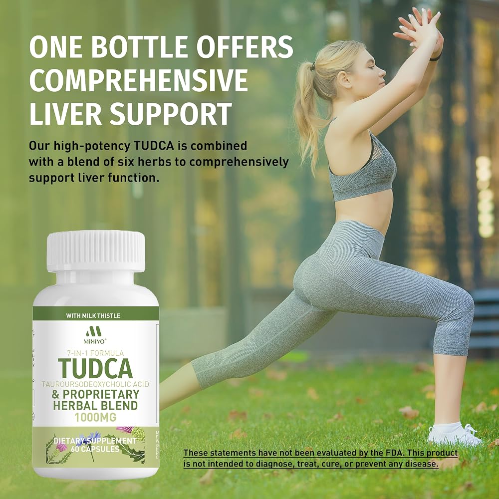 MIHIYO TUDCA Supplement 1000mg Liver Support - 60 Capsules - image 5