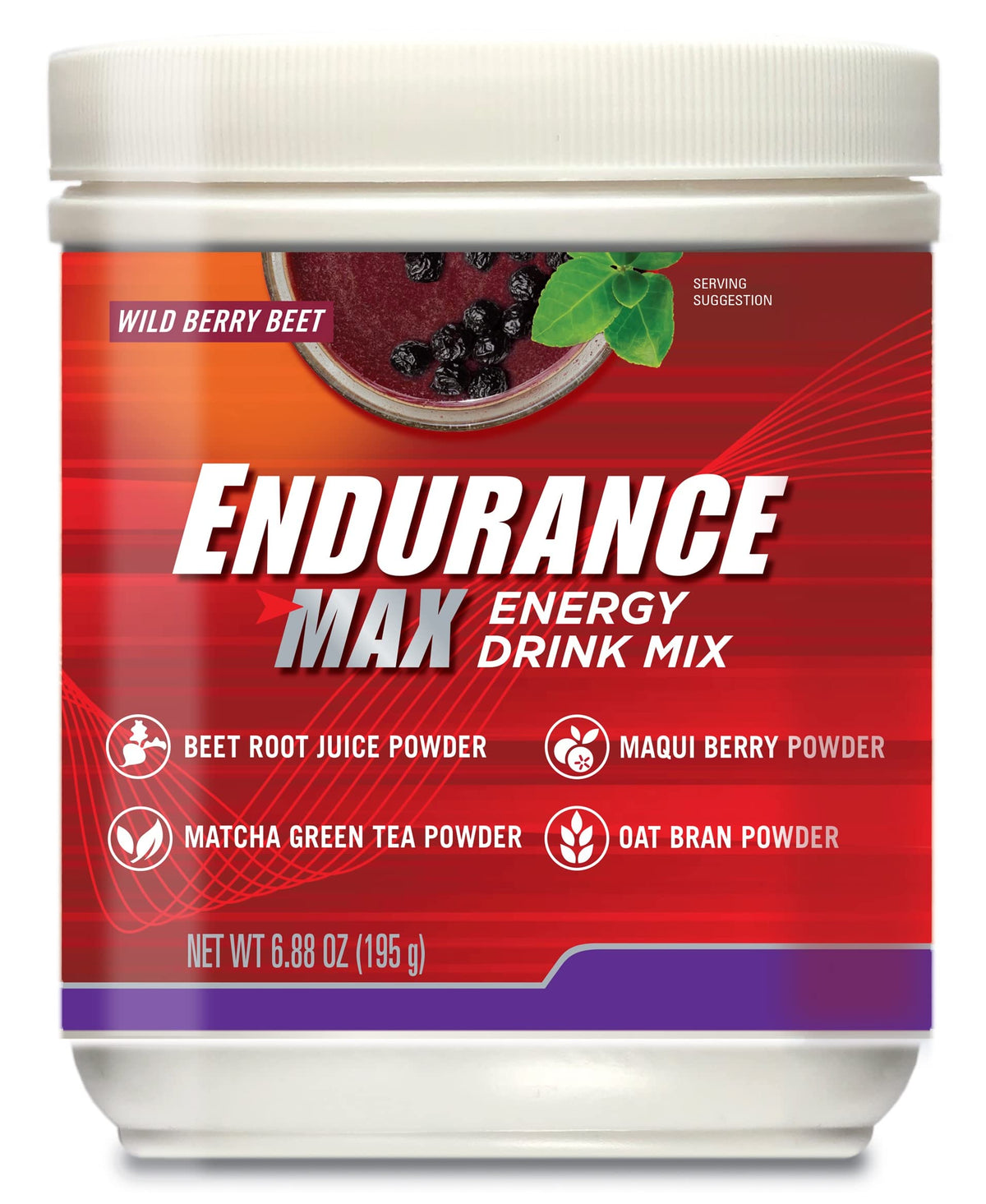 Endurance Max Energy Drink Mix Wild Berry Beet Powder - 6.8 oz