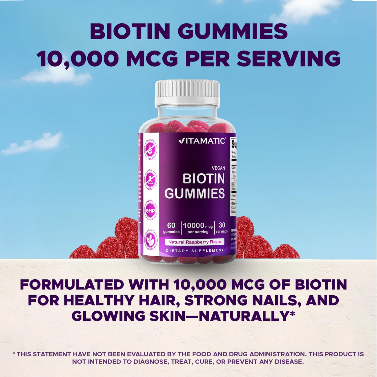 Vitamatic Biotin Gummies 10