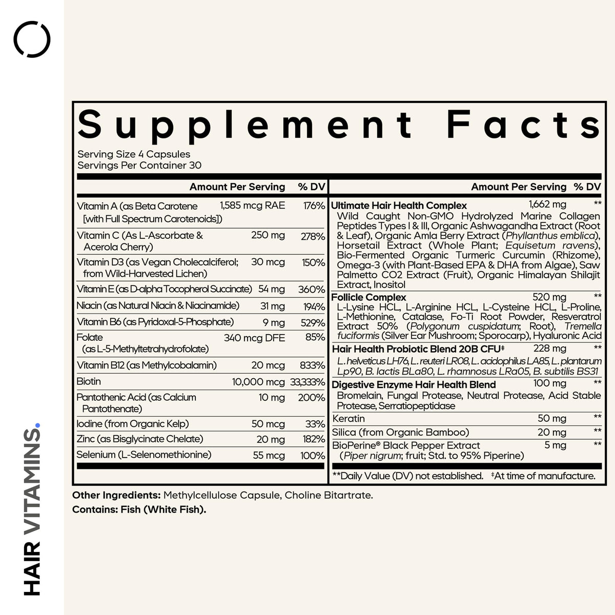 Codeage Hair Vitamins 10000 mcg Biotin