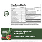 NutraOne Complete Superfoods, Complete Spectrum Multivitamin, Greens