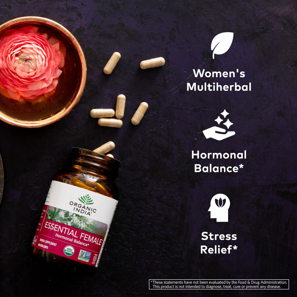 ORGANIC INDIA Essential Female Herbal Supplement - 90 Capsules - image 2