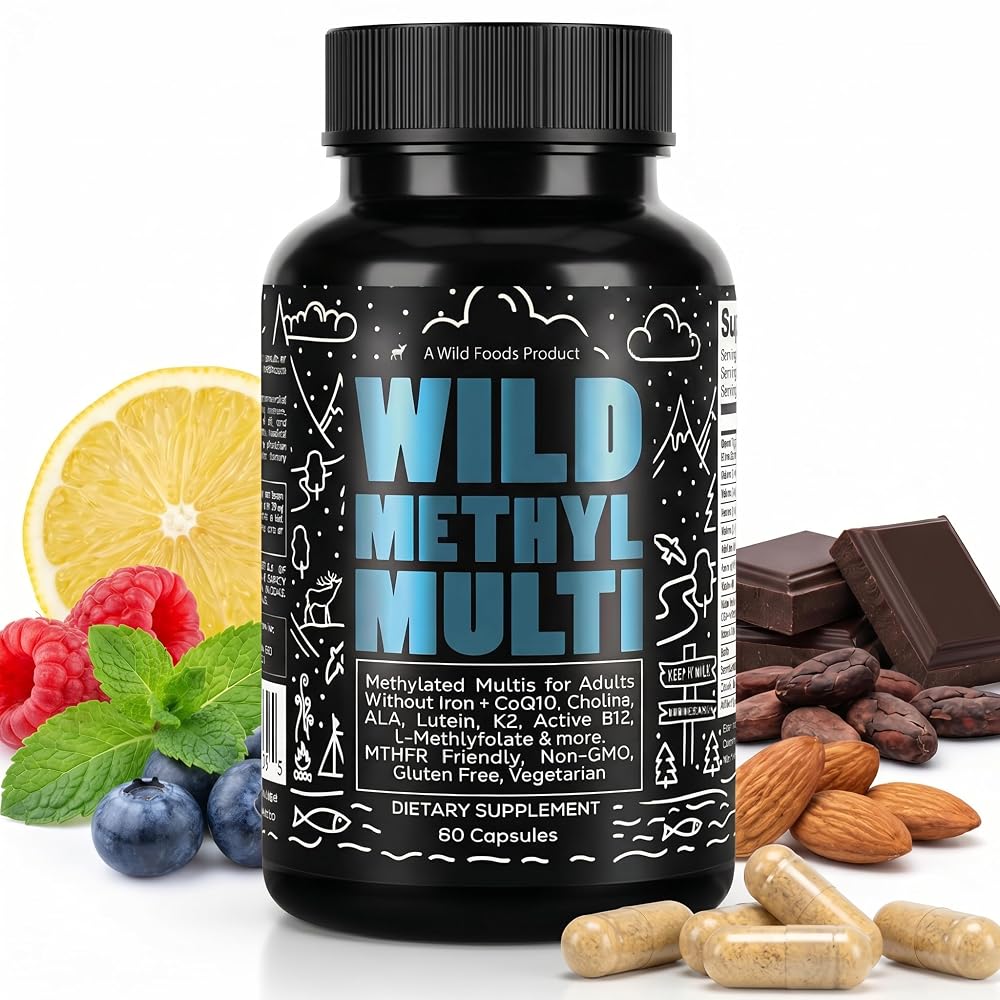 Wild Organic Multivitamin for Men - Daily Whole Food Multivitamin