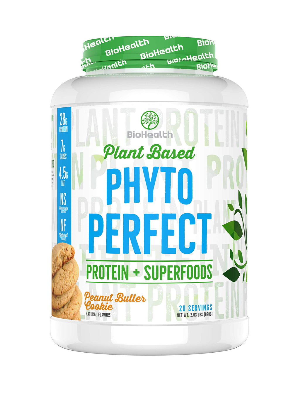 BioHealth Nutrition Phyto Perfect Peanut Butter Cookie Protein Powder - 2 lb