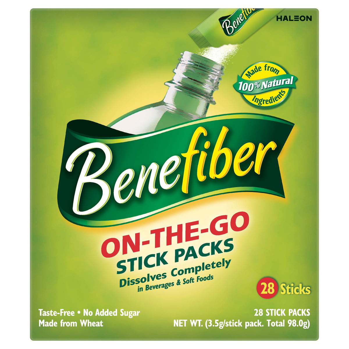 Benefiber Natural Fibre Supplement On-The-Go Stick - 28 Pack - image 2