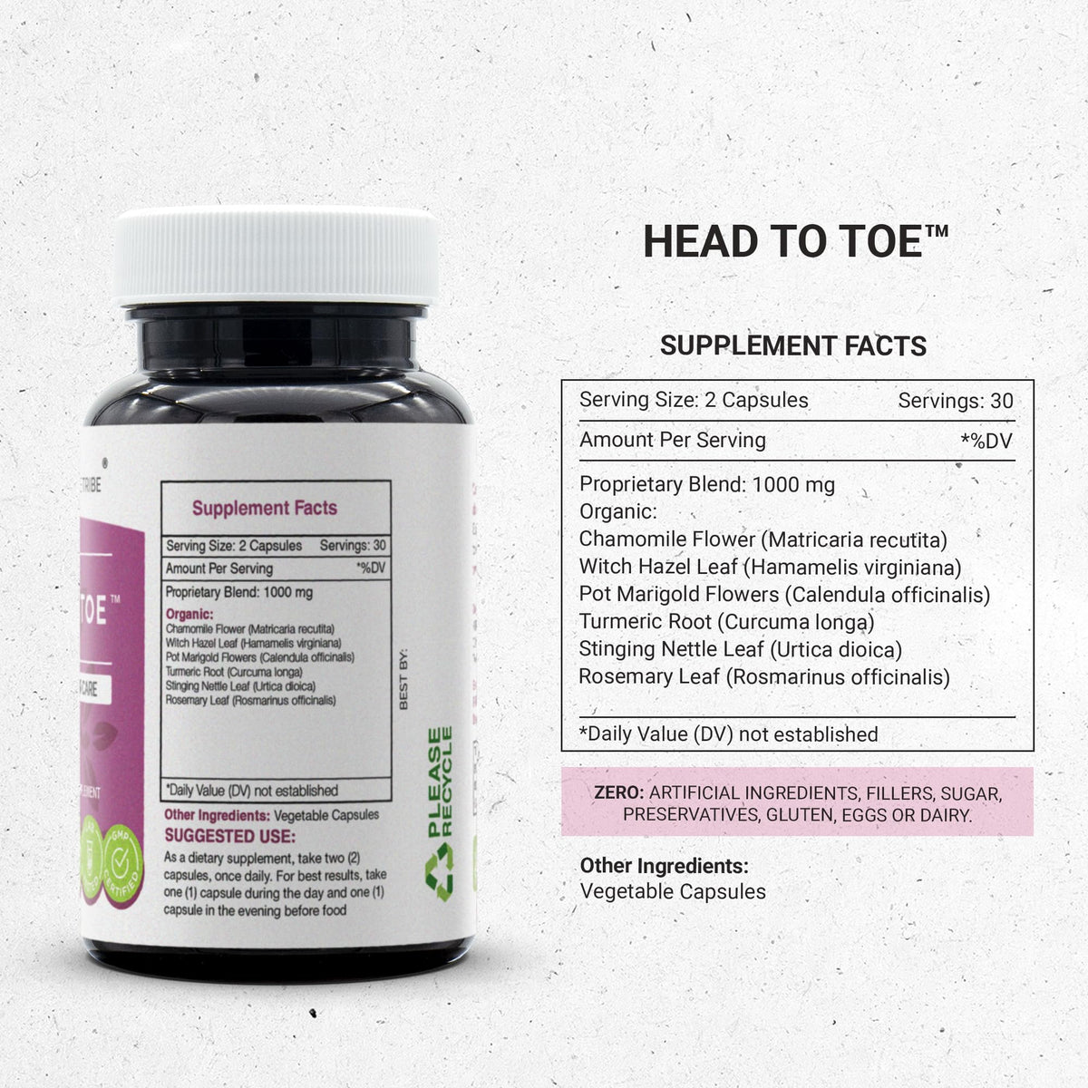 Secrets of the Tribe Head to Toe 60/120 Capsules