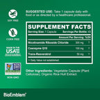 BioEmblem NAD+ 300mg Nicotinamide Riboside with CoQ10 - 45 Capsules - image 2