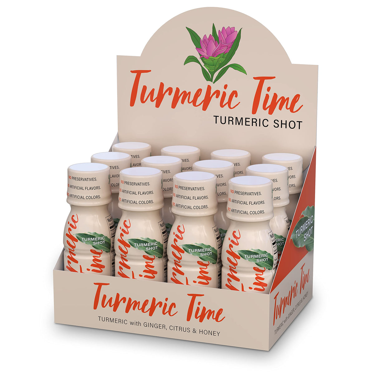 Turmeric Time Turmeric Shots - Turmeric with Ginger, Citrus & Honey