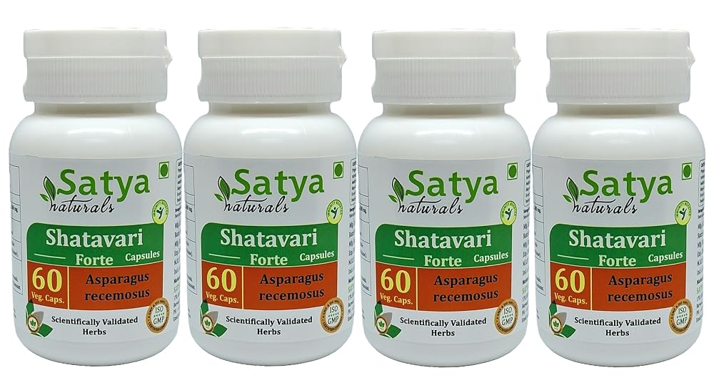 Satya Naturals Shatavari Forte Capsules 500 mg. 60 Veg. Capsule