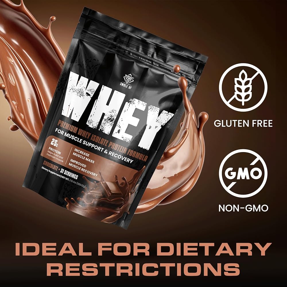 Swole AF Whey Isolate Protein Powder for Muscle Support - 31 Servings - image 6