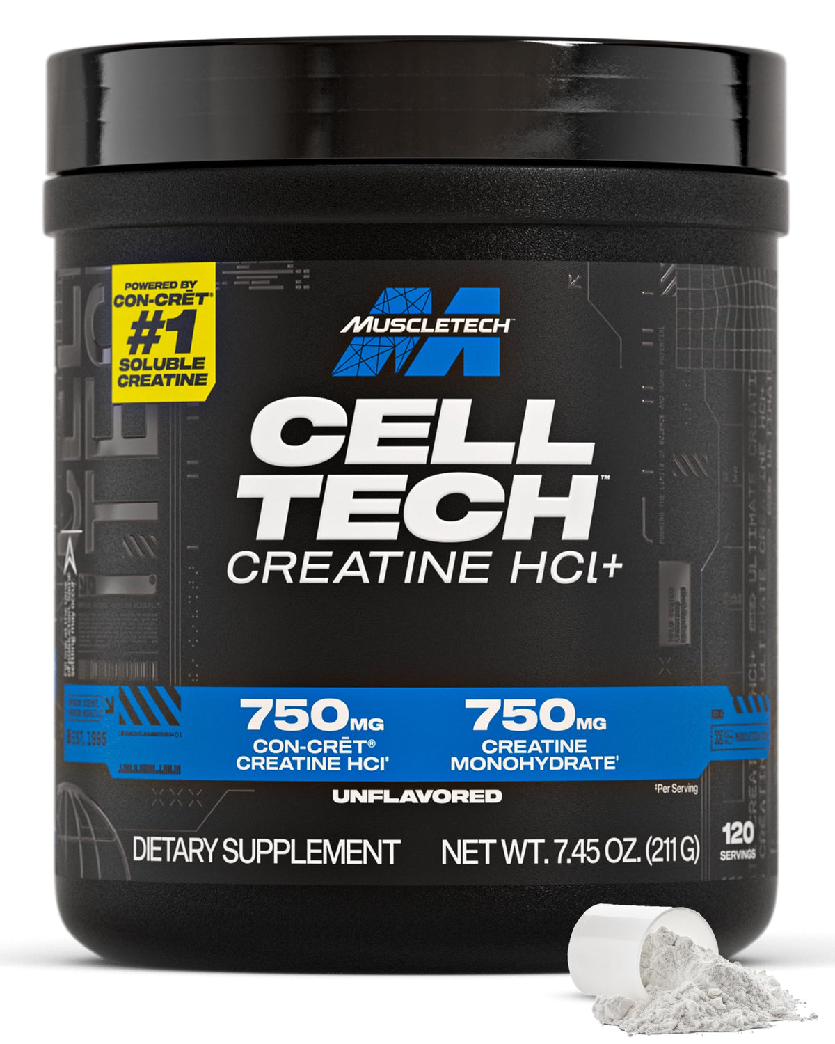 MuscleTech Cell-Tech Creactor Creatine Powder Unflavored - 120 Scoops