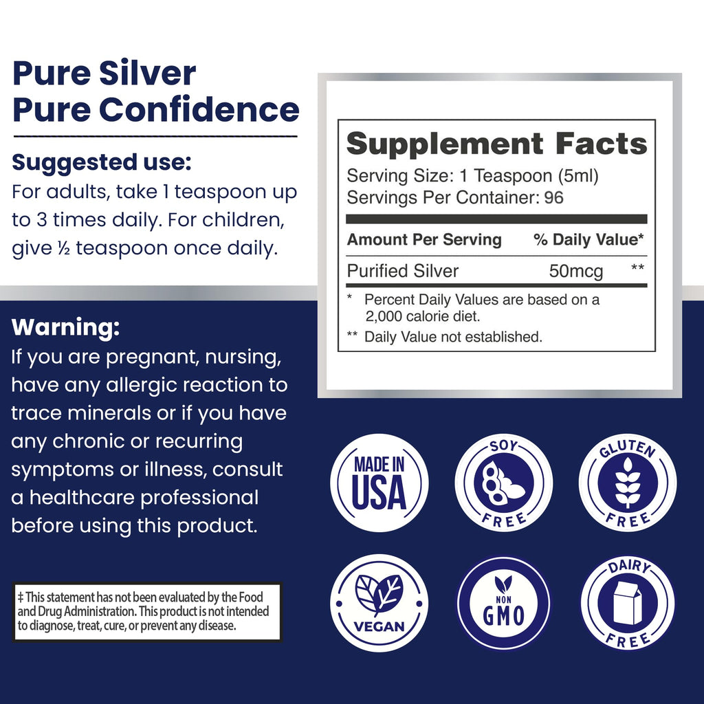 OPTIVIDA Colloidal Silver Liquid 10 PPM Nano Silver Hydrosol - 16 oz - image 7