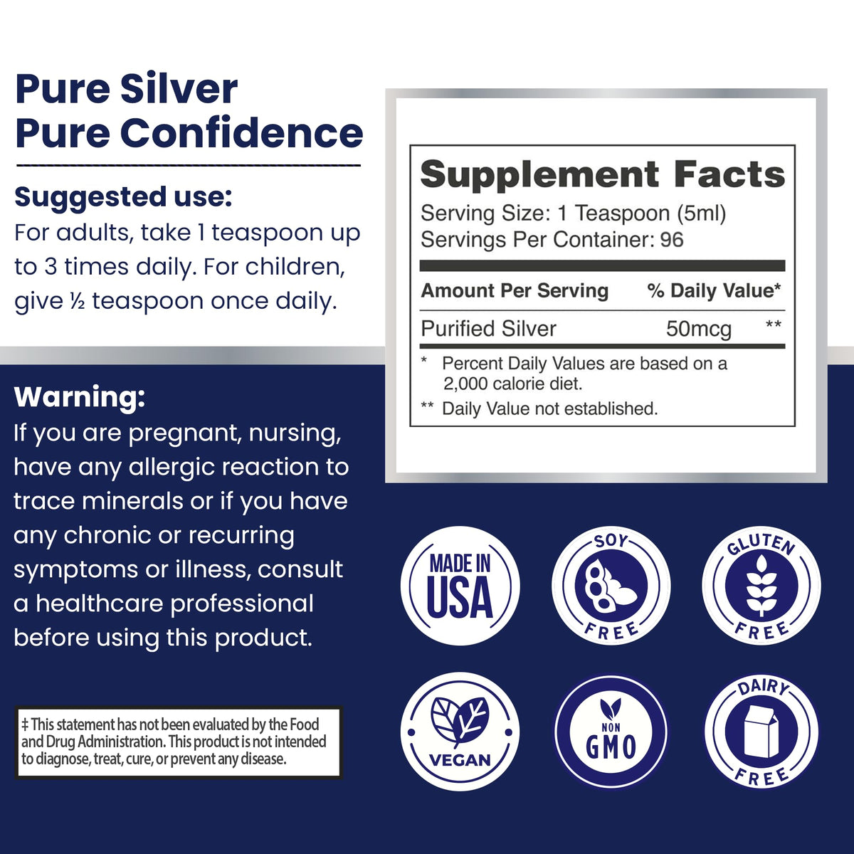 OPTIVIDA Colloidal Silver Liquid 10 PPM Nano Silver Hydrosol - 16 oz - image 7