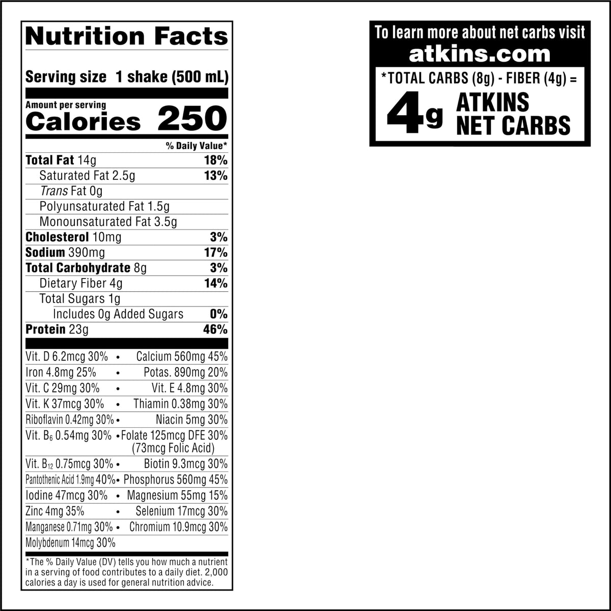Atkins Creamy Chocolate Meal Size Protein Shake - 12 Count - image 6