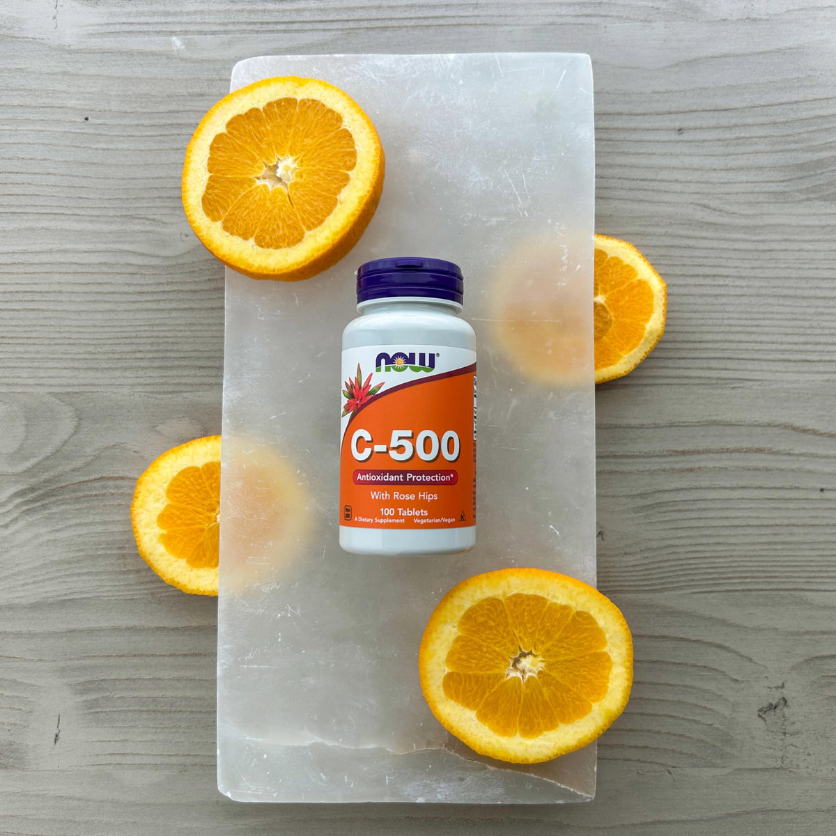 NOW Vitamin C-500 with Rose Hips - 100 Tablets - image 7