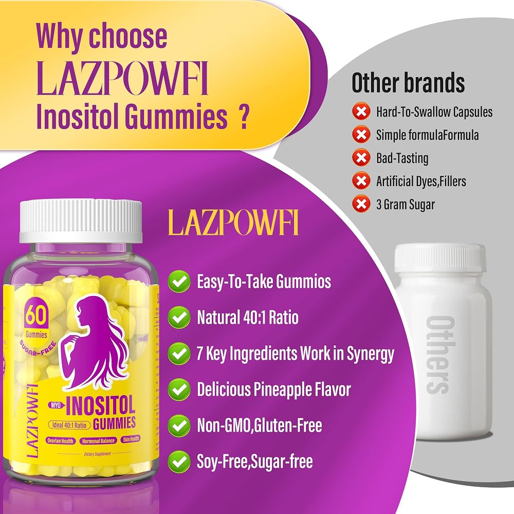Lazpowfi Myo-Inositol & D-Chiro Inositol