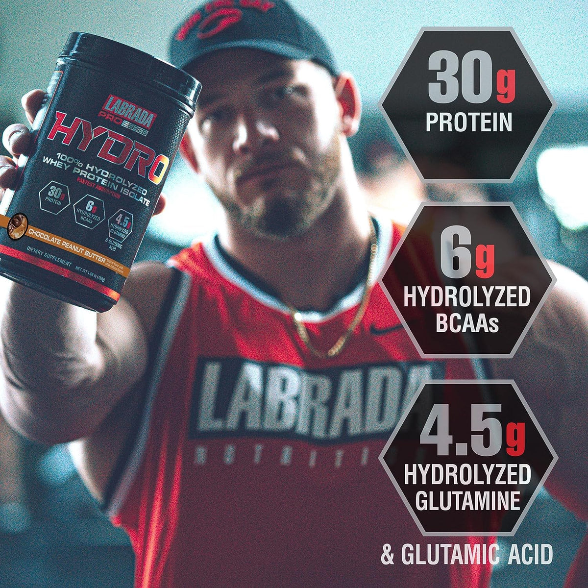 Labrada Hydro 100% Pure Hydrolyzed Whey Protein Isolate Powder