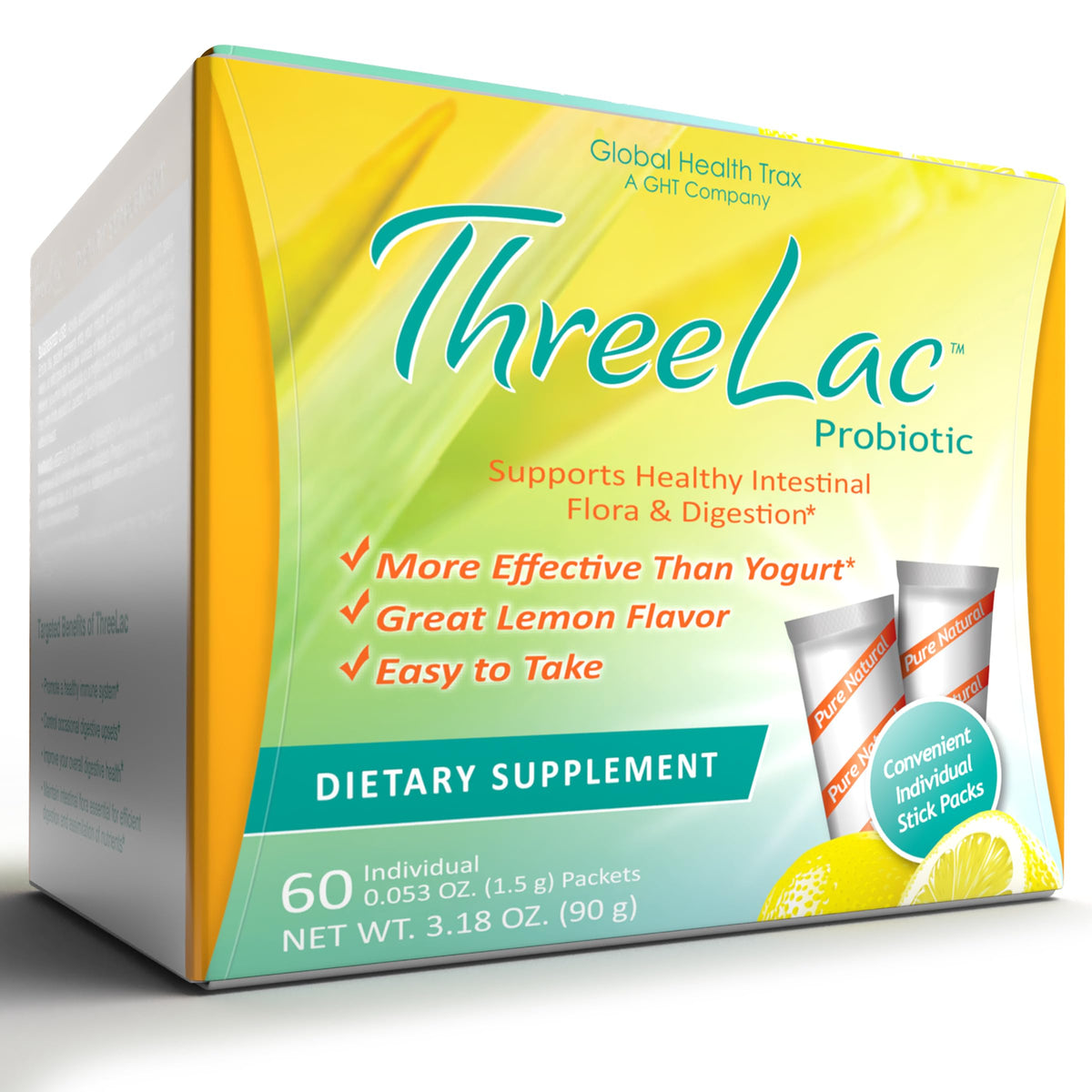 GHT Global Health Trax Global Health Trax GHT - ThreeLac Lemon