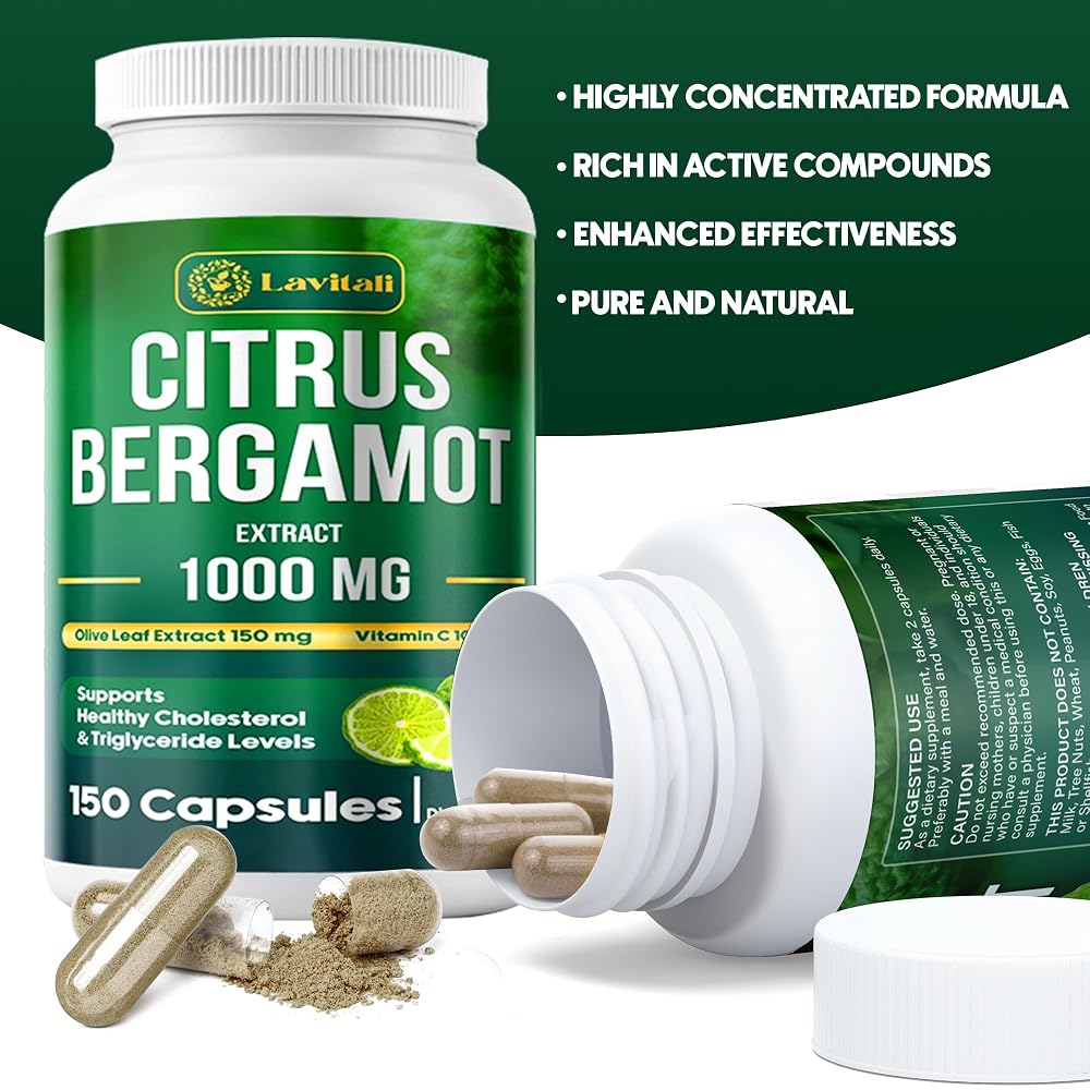 LaVitali Citrus Bergamot Extract 1000mg - 150 Vegetarian Capsules - image 5