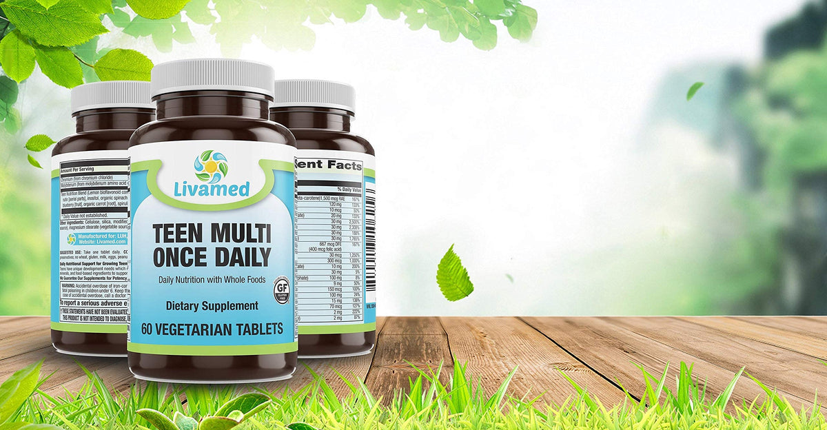 Livamed Natural Food Rich Teen Multivitamin - 60 Tablets - image 2