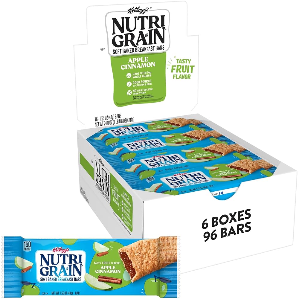 Nutri Grain Nutri-Grain Apple Cinnamon Breakfast Bars - 96 Bars