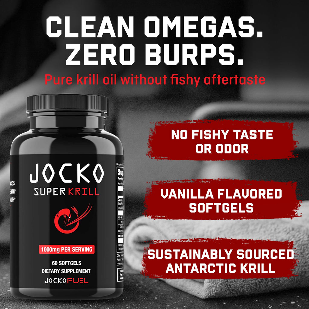 Jocko Fuel Super Krill Oil Omega 3 1000mg - 60 Softgels - image 3