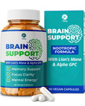 1 Body Brain Support with Bacopa & Lion's Mane - 90 Capsules