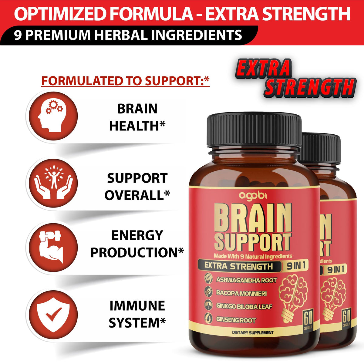 agobi 9-in-1 Brain Support Supplement - image 3