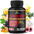 BMVINVOL Elderberry Capsules for Immune Support - 90 Count