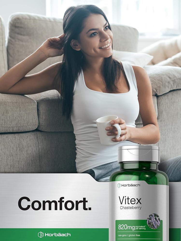 Horbäach Vitex Berry Chasteberry Supplement for Women - 110 Capsules - image 7