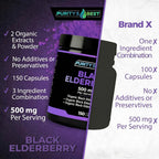 Purity's Best Black Elderberry Extract Complex Immune Support - 150 Capsules - image 5