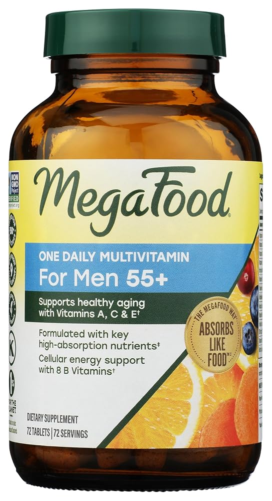 MegaFood Men's 55+ One Daily Multivitamin - 72 Tablets
