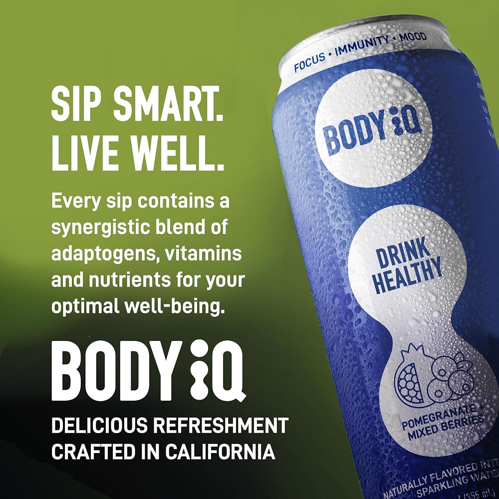 Body Intelligence Mood + Immune Support Sparkling Water - 12 Pack - image 3