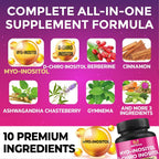 BMVINVOL Inositol Supplement with Berberine & Ashwagandha - 150 Capsules - image 3