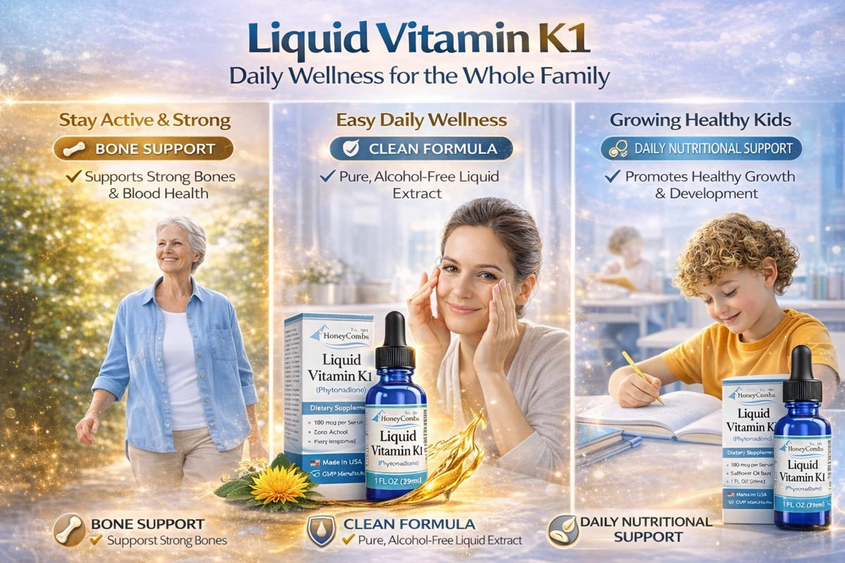 HoneyCombs Vitamin K1 Liquid Drops - 1 fl oz - image 9