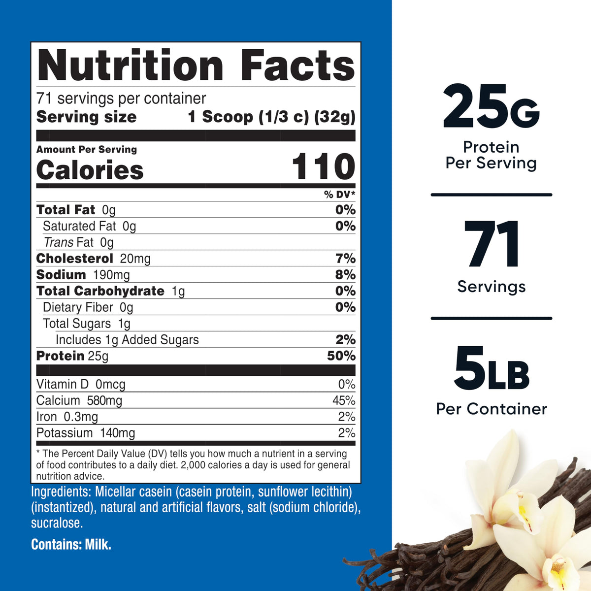 Nutricost Casein Protein Powder - 100% Micellar Casein