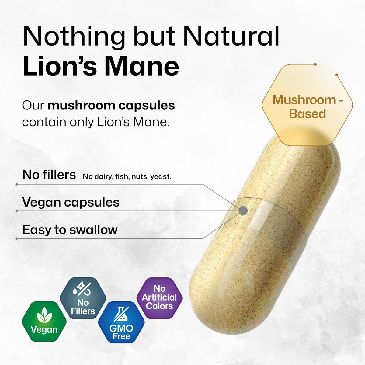 BIO KRAUTER Lion's Mane for Focus Support & Brain Health - 250 Capsules - image 4