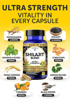 Lunakai USA Made 1200mg Pure Himalayan Shilajit Gummies for Men